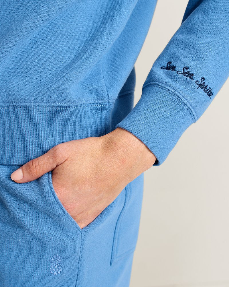 Marina Del Mar Sundaze Crew Sweatshirt - Indigo Oasis Wash