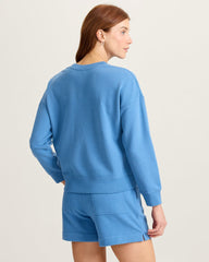 Marina Del Mar Sundaze Crew Sweatshirt - Indigo Oasis Wash
