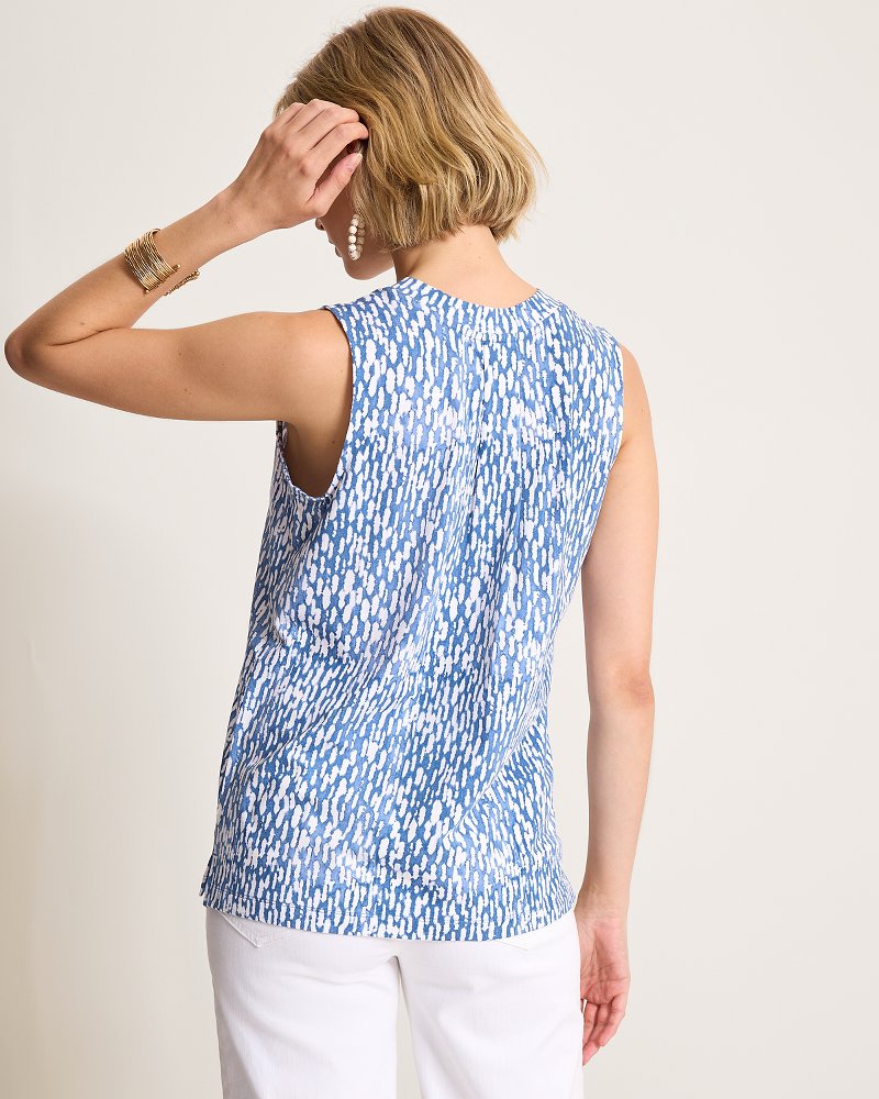 Kauai Glimmer Bay Tank Top - Port Side Blue