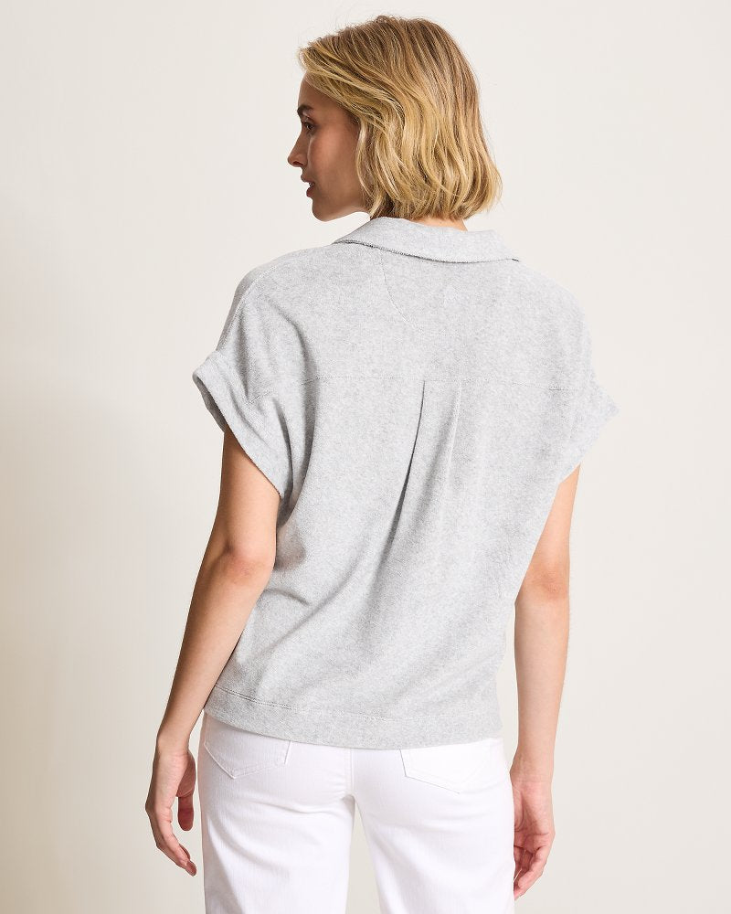 Suncoast Loop Terry Polo - Summer Grey Hthr