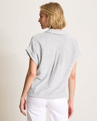 Suncoast Loop Terry Polo - Summer Grey Hthr