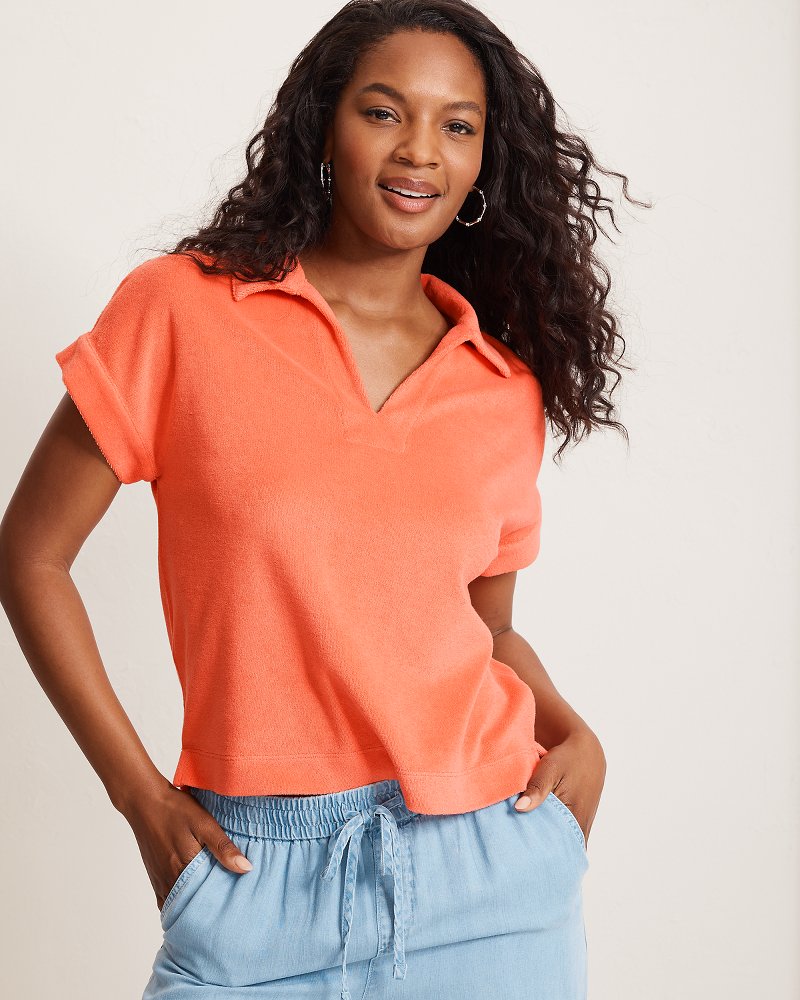 Suncoast Loop Terry Polo - Ember Red