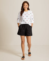 Disney Marina Del Mar Crew Sweatshirt - White