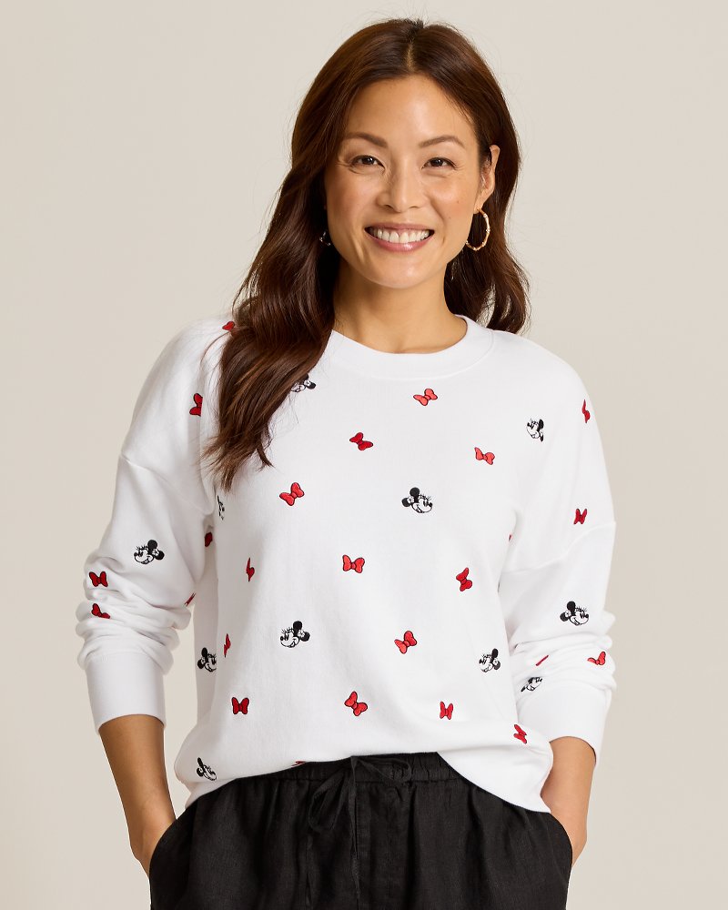 Disney Marina Del Mar Crew Sweatshirt - White