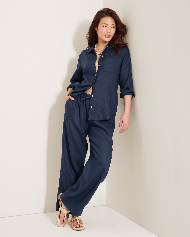 Coastalina Linen Relaxed Shirt - Coastline