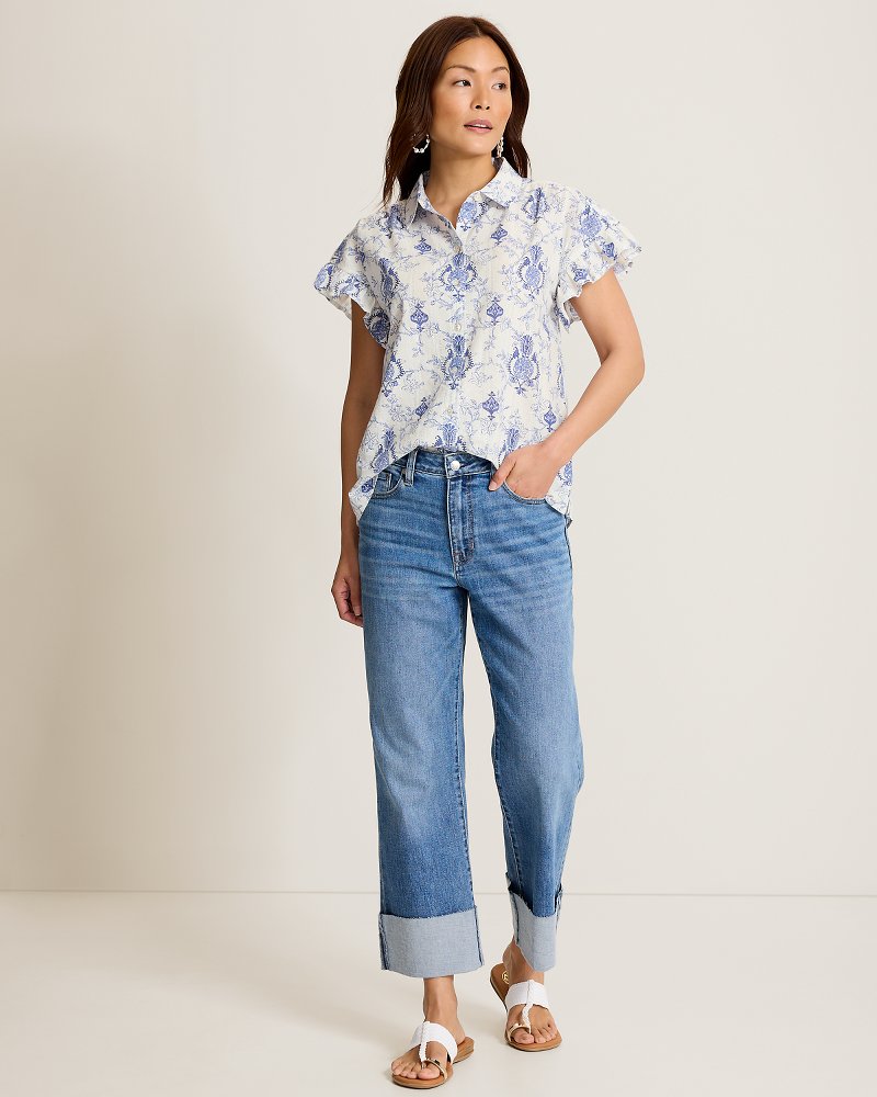 Noble Pineapple Flourish Shirt - White