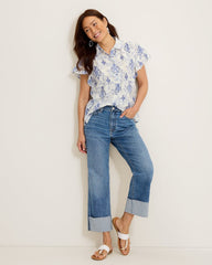 Noble Pineapple Flourish Shirt - White