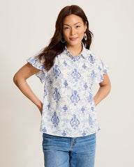 Noble Pineapple Flourish Shirt - White