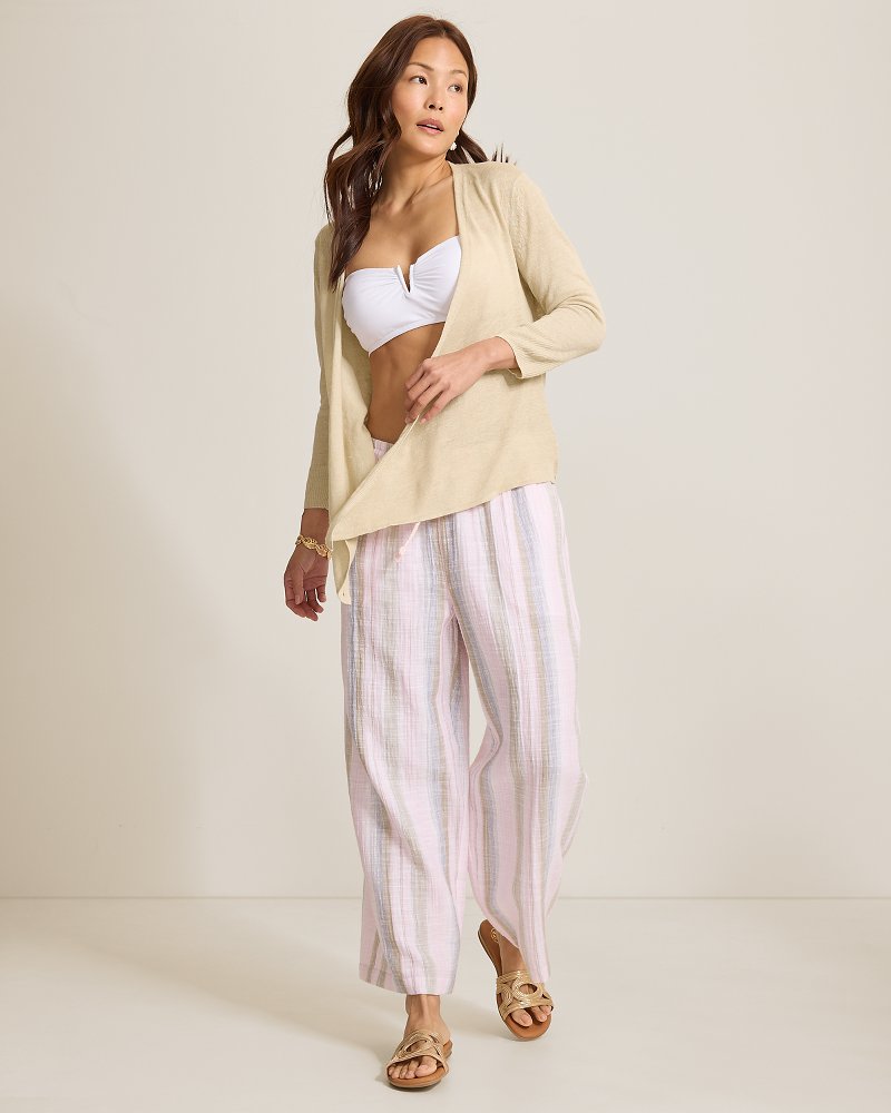 Addison Linen-Blend Cardigan - Pure Khaki