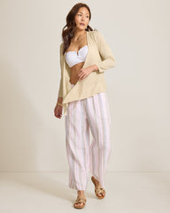 Addison Linen-Blend Cardigan - Pure Khaki