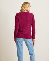 Malibu Chenille V-Neck Sweater - Santa Ana