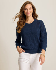 Palm Tropic Crew Sweater - Coastline