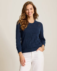 Palm Tropic Crew Sweater - Coastline