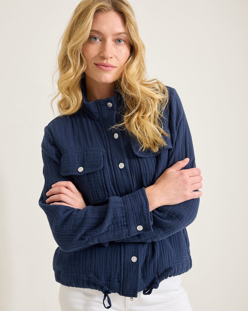 Island Gauze Field Jacket - Coastline