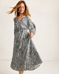 Playa Python Maxi Dress - Shadow