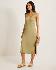 Darcy Midi Dress - Sea Clay