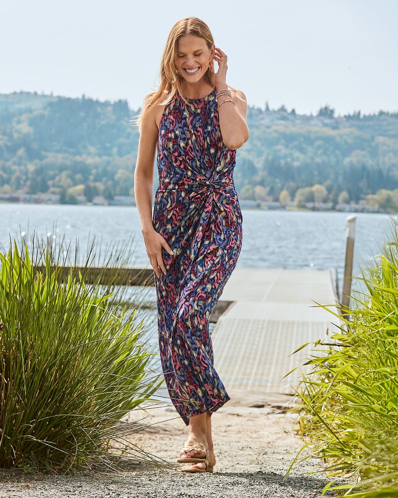 Jasmina Sunlit Seas Maxi Dress - Coastline