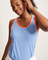 Abby Piped IslandZone Dress - Grape Pools