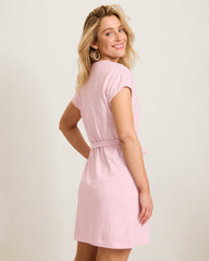 Sunset Harbor Lace-Trim Dress - Cyber Light