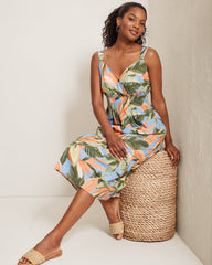 Beach Blooms Midi Dress - Grape Pools