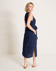 Island Gauze Midi Dress - Coastline