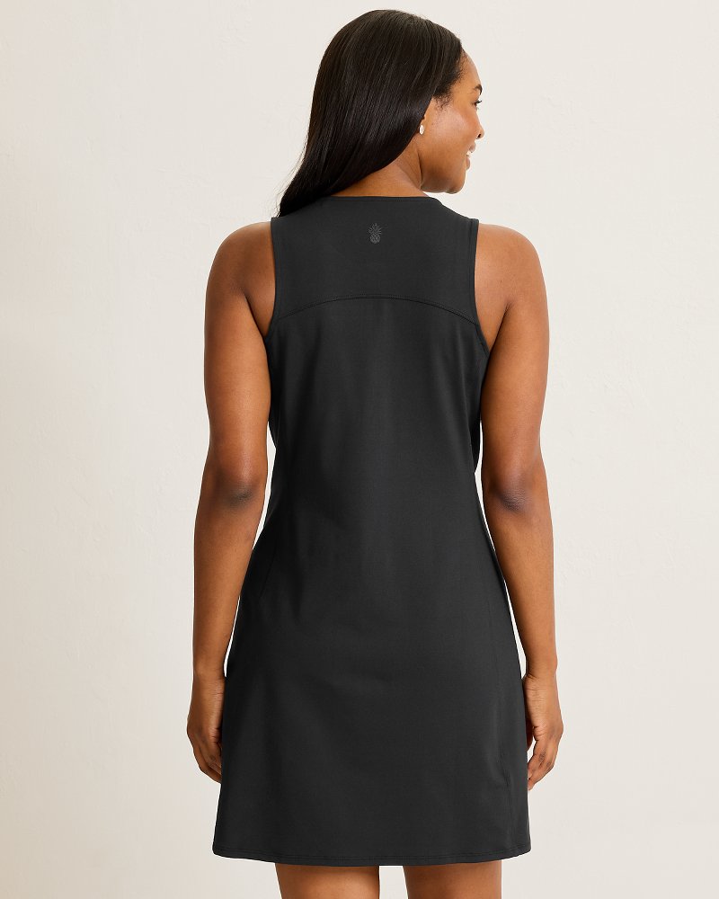 Aubrey Half-Zip IslandZone Dress - Black