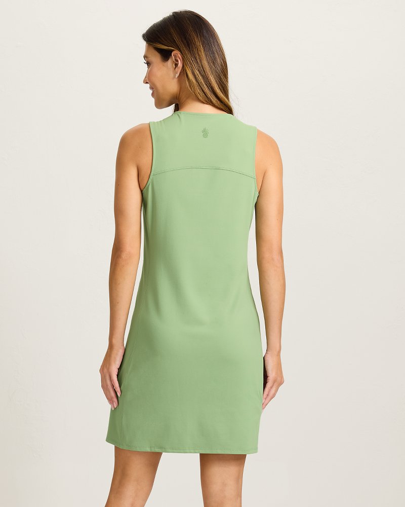 Aubrey Half-Zip IslandZone Dress - Natural Mint