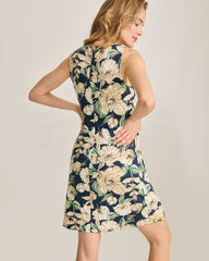 Darcy Floral Gardens Sheath Dress - Coastline