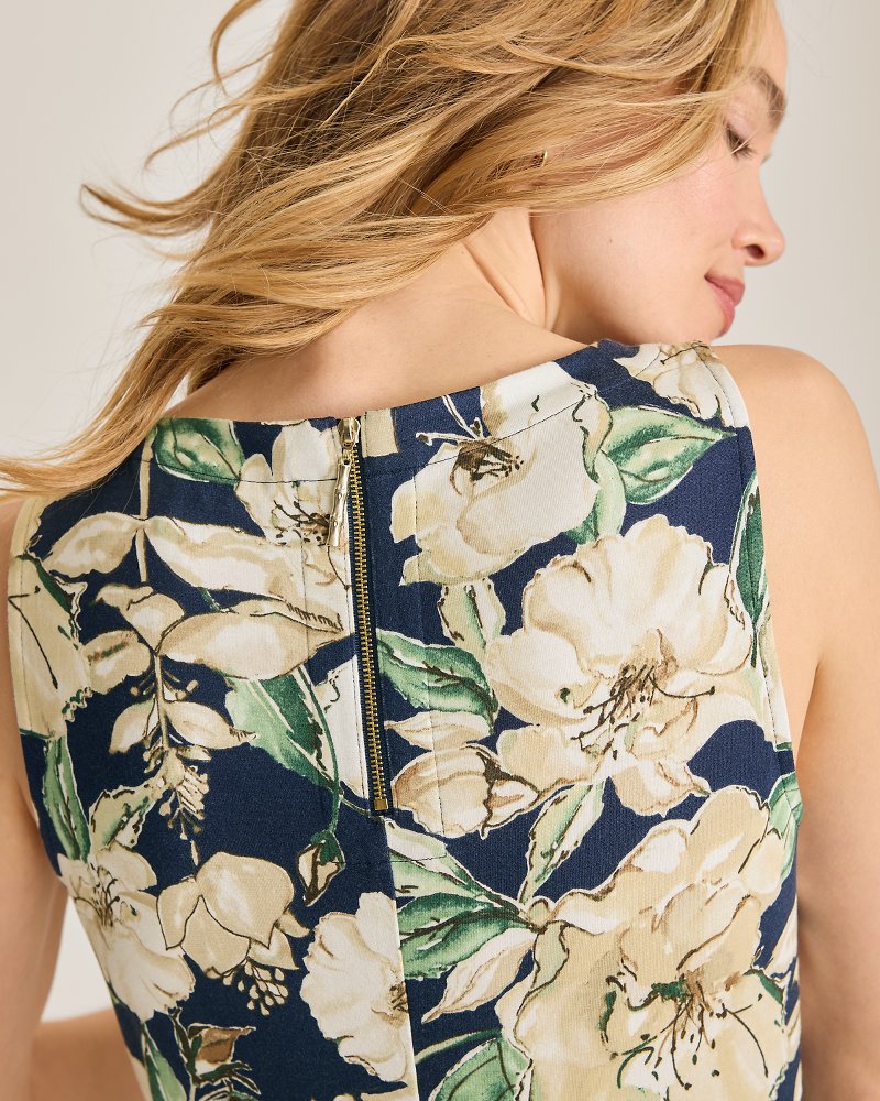 Darcy Floral Gardens Sheath Dress - Coastline