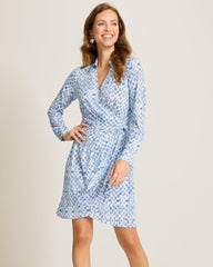 Carmela Coastal Sands Wrap Dress - French Blue