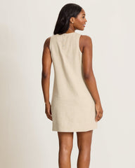 Two Palms Shimmer Linen Shift Dress - Natural Linen
