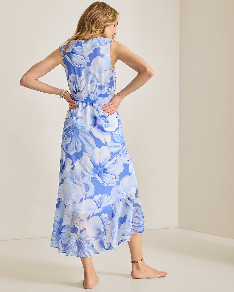 Island Blooms Maxi Dress - Blue Cove
