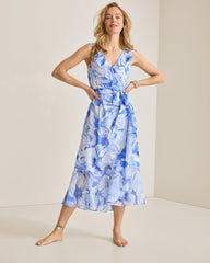 Island Blooms Maxi Dress - Blue Cove