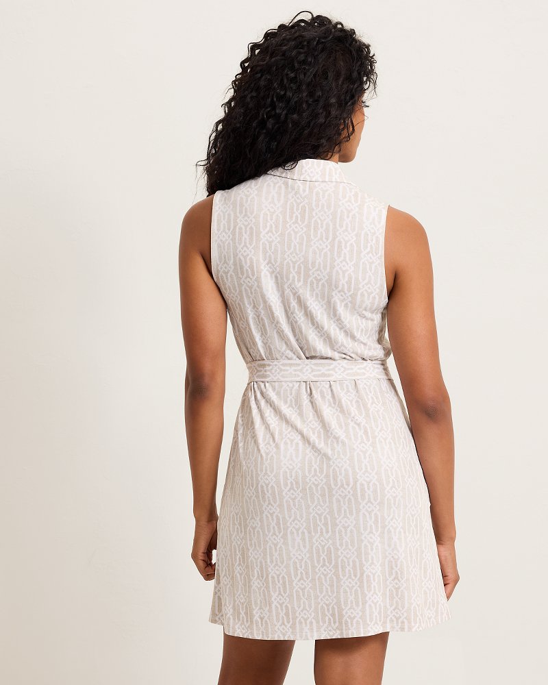 Carmela Canopy Shores Sleeveless Shirt Dress - Pure Khaki