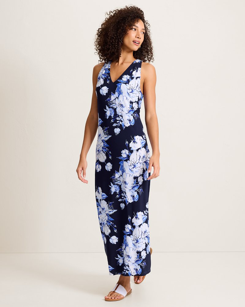 Carmela Floral Gardens Maxi Dress - Coastline
