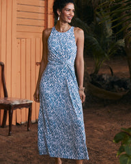 Jasmina Glimmer Bay Maxi Dress - Port Side Blue