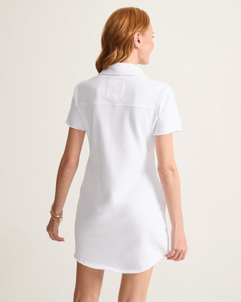 Marina Del Mar Short-Sleeve Dress - White