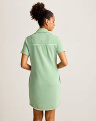 Marina Del Mar Short-Sleeve Dress - Granite Green