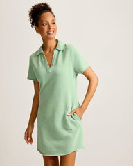 Marina Del Mar Short-Sleeve Dress - Granite Green