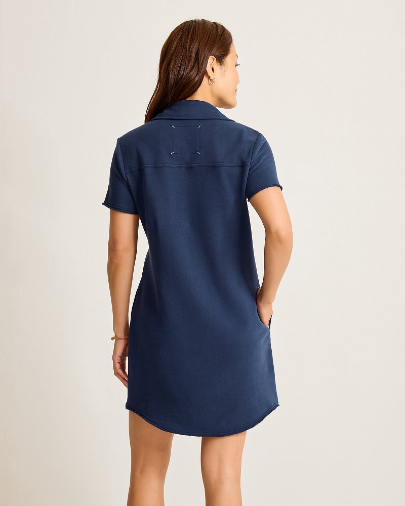 Marina Del Mar Short-Sleeve Dress - Coastline