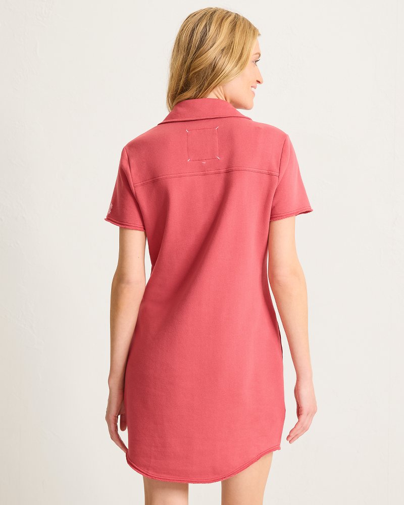 Marina Del Mar Short-Sleeve Dress - Wild Geranium