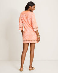 Sunset Harbor Palmae Beach Dress - Dusty Coral