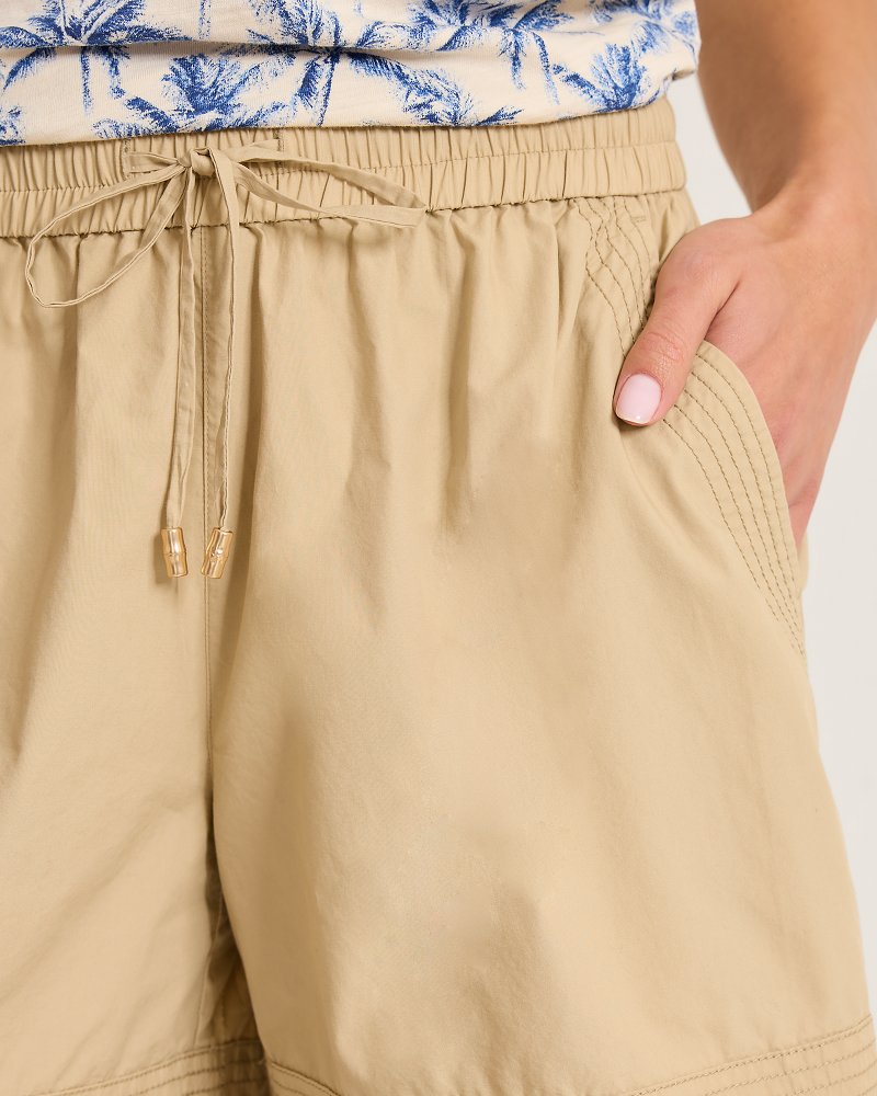 Cotton Poplin 5-Inch Shorts - Tanned