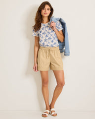 Cotton Poplin 5-Inch Shorts - Tanned