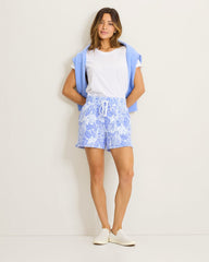 Marina Del Mar Palmae Beach Easy Shorts - White