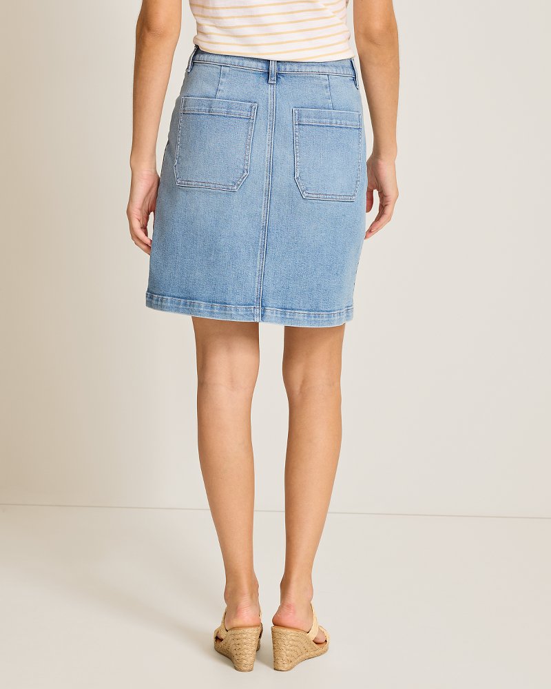 Denim Field Skirt - Porto Wash