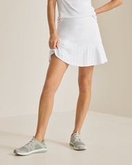 Abby Eyelet IslandZone Skort - White