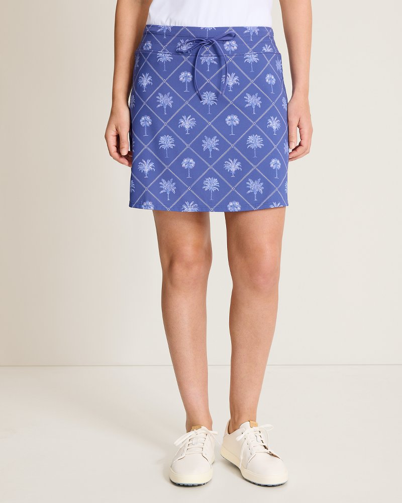 Abby Getaway Fronds IslandZone Skort - Sanibel Blue