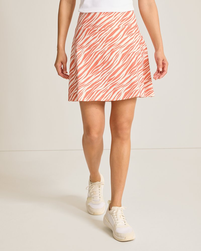 Abby Coastal Zebra IslandZone Skort - Peach Gelato