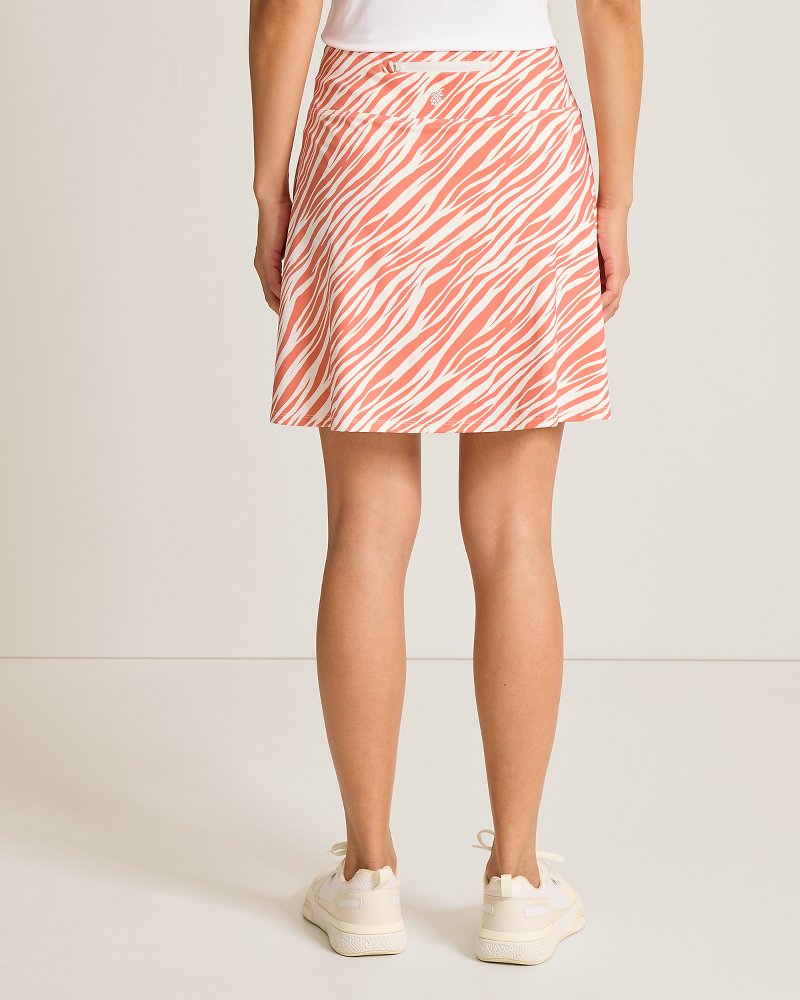 Abby Coastal Zebra IslandZone Skort - Peach Gelato